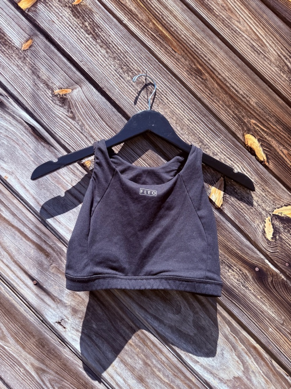Fleo Black Racerback High Neck Sports Bra